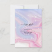 Roze esthetische juwelenzorg bedankkaart (Achterkant)