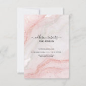 Roze esthetische juwelenzorg bedankkaart (Achterkant)