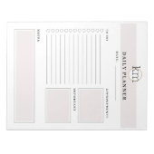 Roze Esthetische Professionele Planner Sjabloon Notitieblok (Voorkant)