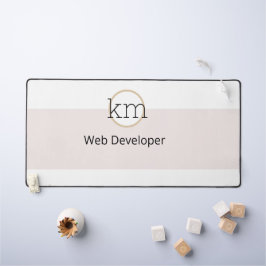 Roze Esthetische Professionele Zaken Bureaumat