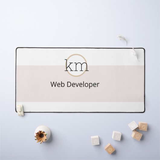 Roze Esthetische Professionele Zaken Bureaumat (Kindertafel)