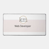 Roze Esthetische Professionele Zaken Bureaumat (Voorkant)