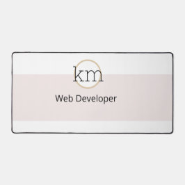 Roze Esthetische Professionele Zaken Bureaumat