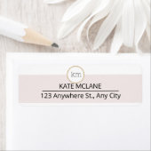 Roze Esthetische Professionele Zaken Etiket (Insitu)