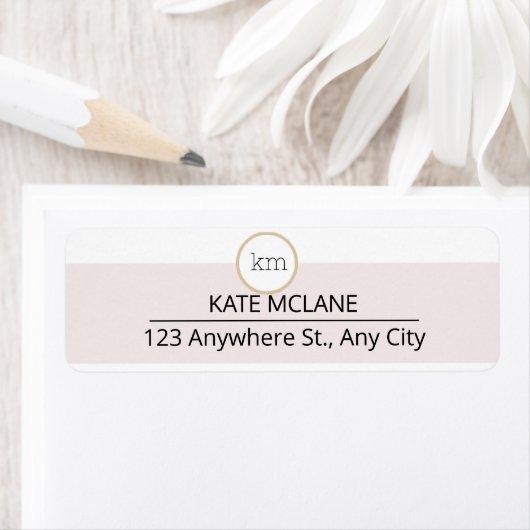 Roze Esthetische Professionele Zaken Etiket (Insitu)