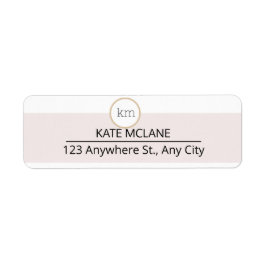 Roze Esthetische Professionele Zaken Etiket