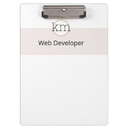 Roze Esthetische Professionele Zaken Klembord