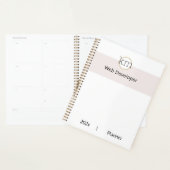 Roze Esthetische Professionele Zaken Planner (Display)