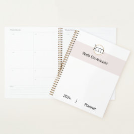 Roze Esthetische Professionele Zaken Planner