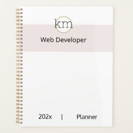 Roze Esthetische Professionele Zaken Planner