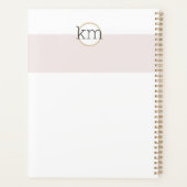 Roze Esthetische Professionele Zaken Planner (Achterkant)