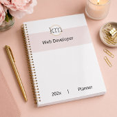 roze esthetische professionele zaken planner