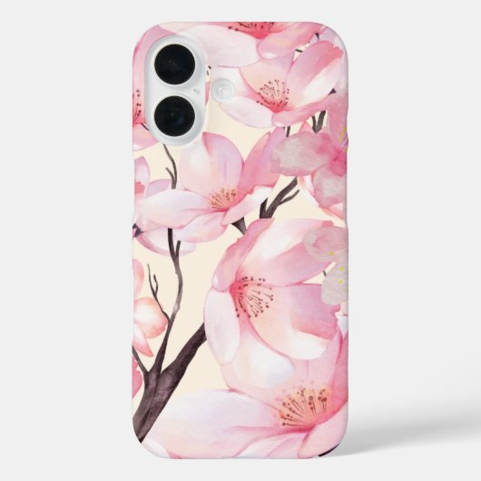 Roze Esthetische Sakura Cherry Blossom Roze Bloeme Case-Mate iPhone Case (Achterkant)