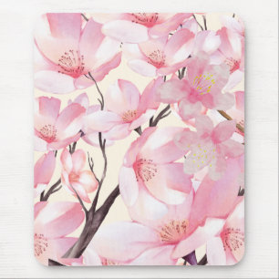Roze Esthetische Sakura Cherry Blossom Roze Bloeme Muismat