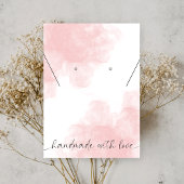 Roze esthetische Waterverf Logo juwelenvertoning Visitekaartje