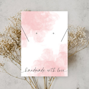 Roze esthetische Waterverf Logo juwelenvertoning Visitekaartje