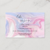 Roze esthetische zorg visitekaartje (Achterkant)