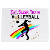 ROZE ETEN, SLAPEN, VOLLEYBAL TRAINEN LARGE CADEAUTASJE (Achterkant)