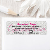 Roze etiket voor verkoopadviseur (Insitu)