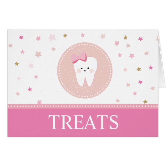 Roze Etiket voor voedingsmiddelen voor eerste eten (Voorkant Horizontaal)