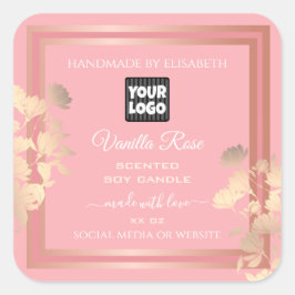 Roze etiketten voor de verpakking van producten Ro