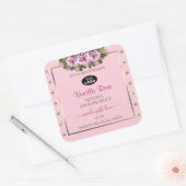 Roze etiketten voor de verpakking van producten Ro (Envelop)