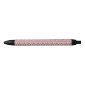 Roze etnisch olifantenpatroon zwarte inkt pen (Voorkant)