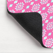 Roze Etnisch Patroon Muismat (Hoek)