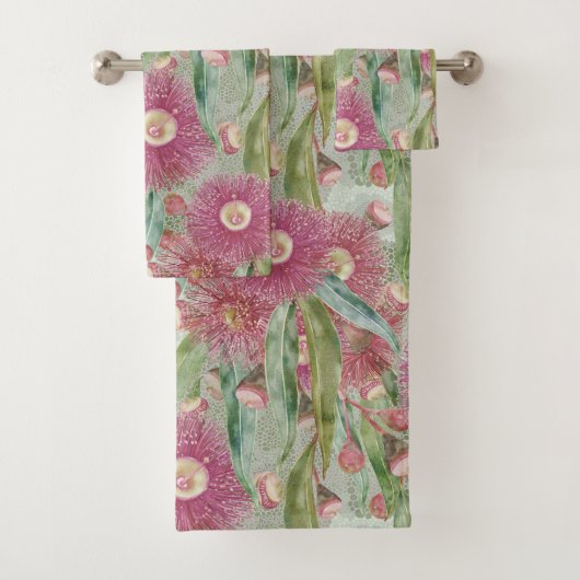 Roze Eucalyptus Na De Regen Bad Handdoek (Insitu)