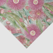 Roze eucalyptus na de regen tissuepapier (Detail)