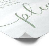 Roze eucalyptus waterverf poster (Hoek)