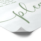 Roze eucalyptus waterverf poster (Hoek)