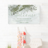 Roze eucalyptus waterverf spandoek (Insitu)