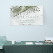 Roze eucalyptus waterverf spandoek (Beurs)