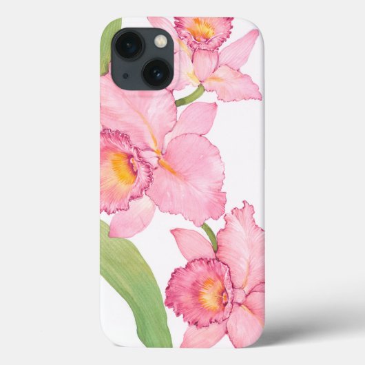 Roze exotische Waterverf Flowers Case-Mate iPhone Case (Achterkant)