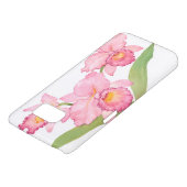 Roze exotische Waterverf Flowers Case-Mate Samsung Galaxy Hoesje (Onderkant)