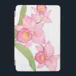 Roze exotische Waterverf Flowers iPad Mini Cover<br><div class="desc">Roze exotische Waterverf bloemen kunstenaar Tim OToole</div>