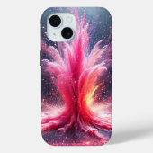 Roze explosie Case-Mate iPhone case (Achterkant)