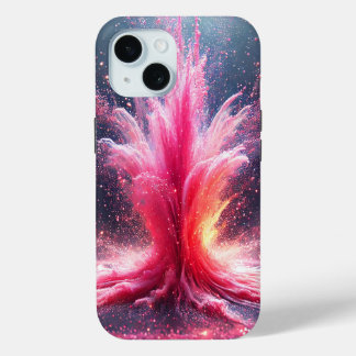 Roze explosie iPhone 15 case
