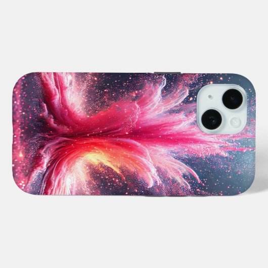 Roze explosie Case-Mate iPhone case (Achterkant (horizontaal))