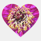 Roze explosie hart sticker (Voorkant)