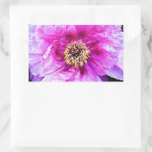 Roze explosie rechthoekige sticker (Tas)