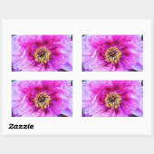 Roze explosie rechthoekige sticker (Vel)