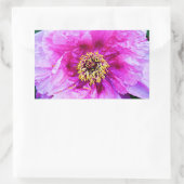 Roze explosie rechthoekige sticker (Tas)