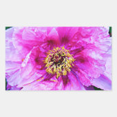 Roze explosie rechthoekige sticker (Voorkant)