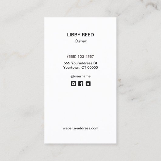 Roze EyeLash Lash Extension Gouden Spiegel Visitekaartje (Achterkant)