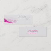 Roze Eyelash Makeup Artist Mini Visitekaartje (Voorkant / Achterkant)