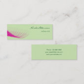 Roze Eyelash Makeup Artist Mini Visitekaartje (Voorkant / Achterkant)