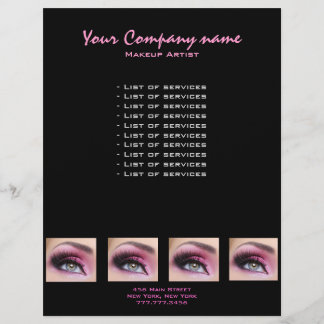 Roze Eyeshadow lange zweetriem oogstrijder Flyer