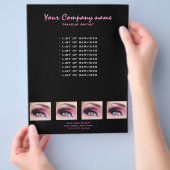 Roze Eyeshadow lange zweetriem oogstrijder Flyer (Hand)